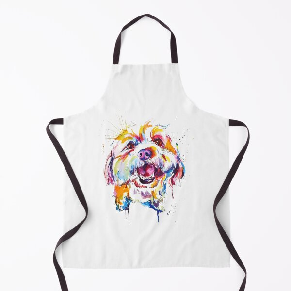 Artikelvorschau, Acryl gemalter glücklicher Hund entworfen und verkauft von TopMerchz.