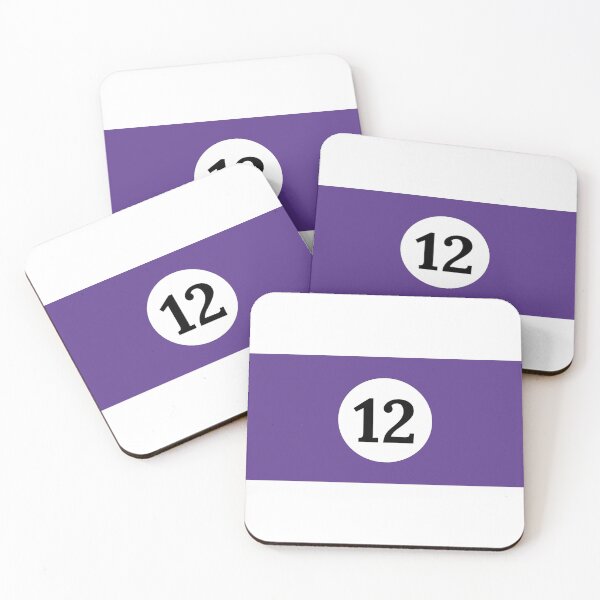Item preview, Billiard 12 Ball Purple Stripes  designed and sold by Taumaturgo.