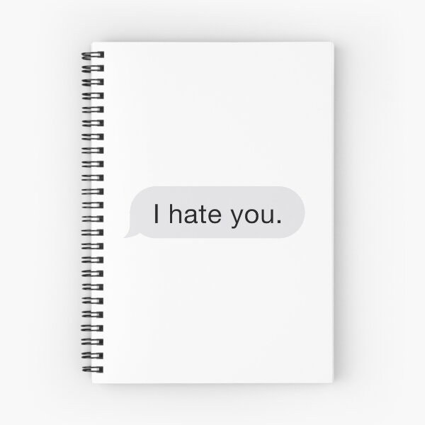 Item preview, I Hate You Text designed and sold by Allerjeez.