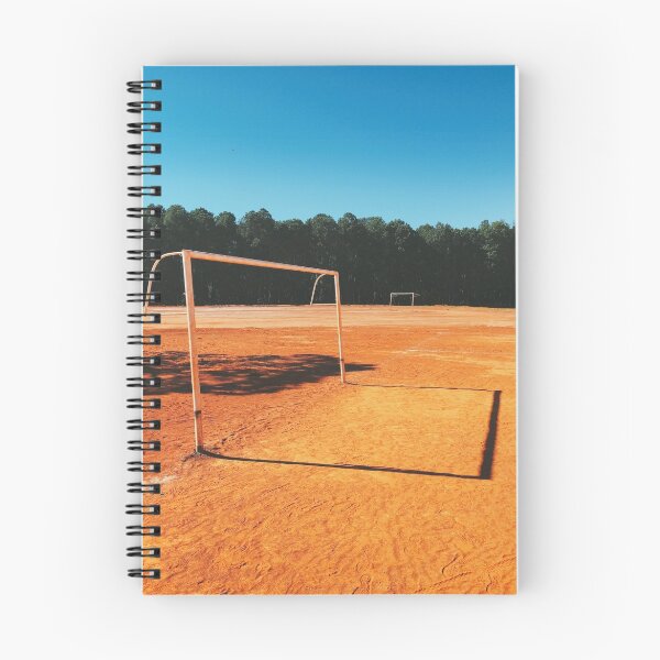 Item preview, Dos goles en el campo de fútbol Sandy en Brasil designed and sold by visualspectrum.