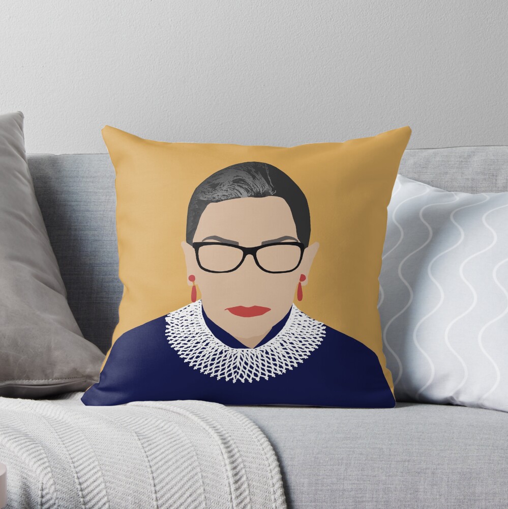 Ruth Bader Ginsburg Throw Pillow