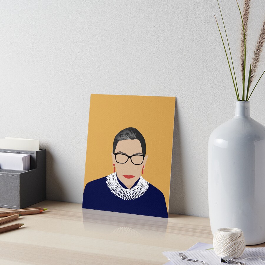 Ruth Bader Ginsburg Art Board Print