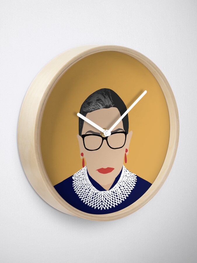 Alternate view of Ruth Bader Ginsburg Clock
