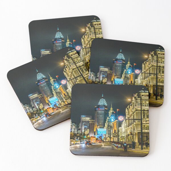 Item preview, Urban Night Scene at The Bund, Shanghai, China designed and sold by DFLC Prints.