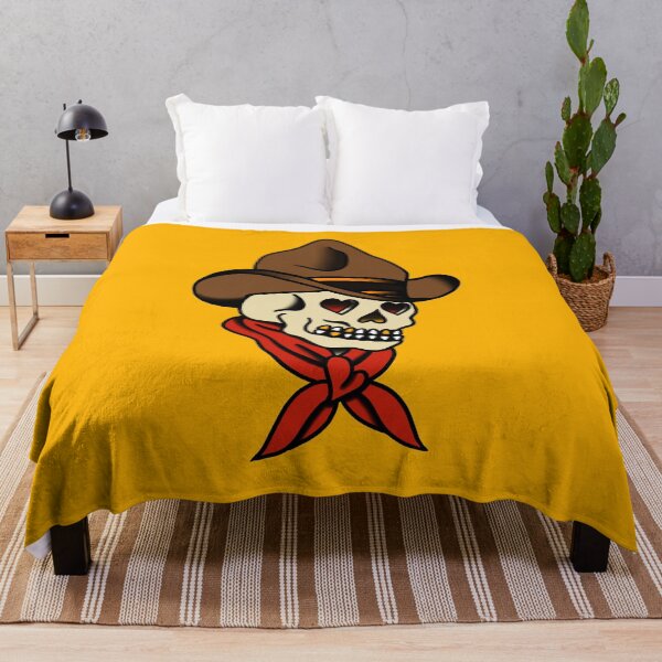 Item preview, American Traditional Cowboy Skull designed and sold by griff1.