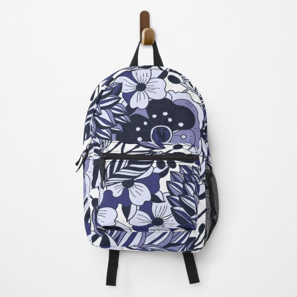 Item preview, Navy Blue Floral Flower Pattern designed and sold by SwePattern.
