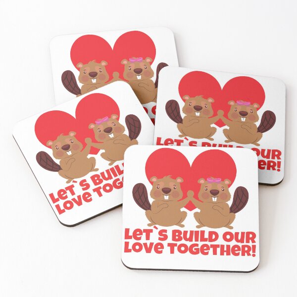 Item preview, Let's Build Our Love Together - Cute Valentine`s Design designed and sold by PandaSoul.