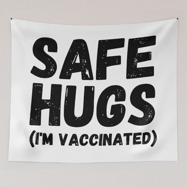 Item preview, Safe Hugs (I'm Vaccinated) Pro Vaccination Gift for Smart People designed and sold by Nathalie Aynié.