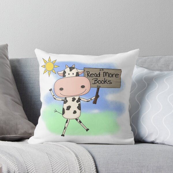 Item preview, Cow Read More Books Reading Awareness designed and sold by peacockcards.