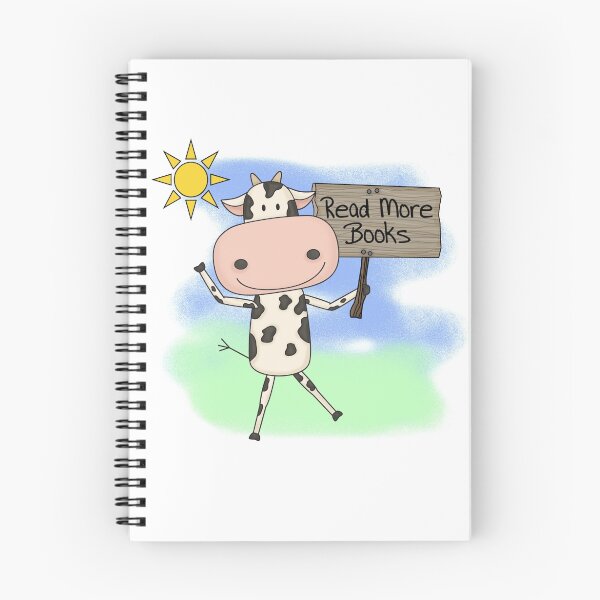 Item preview, Cow Read More Books Reading Awareness designed and sold by peacockcards.