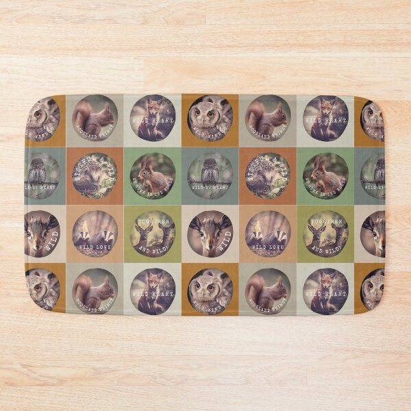 Item preview, Cute Woodland Animals Wild Forest Patchwork Creatures Nature Forestcore designed and sold by BohoStudio.