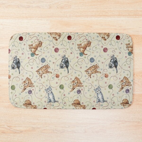 Item preview, Cats playing with balls of wool designed and sold by jwebmarket.