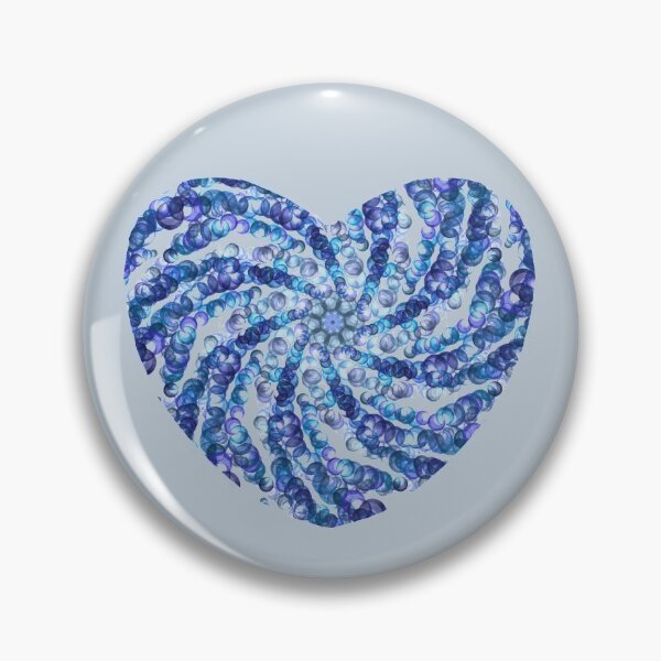 Item preview, Blue bubble design valentine heart designed and sold by Diane Hunter Art.