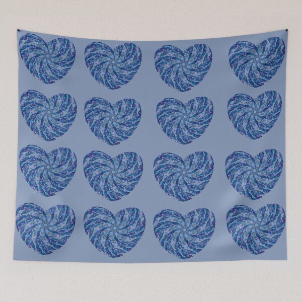 Item preview, Blue bubble design valentine heart designed and sold by Diane Hunter Art.