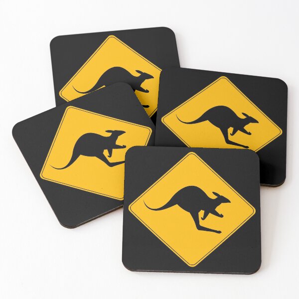 Item preview, Thumbs Up Kangaroo Road Sign designed and sold by FriendsList.