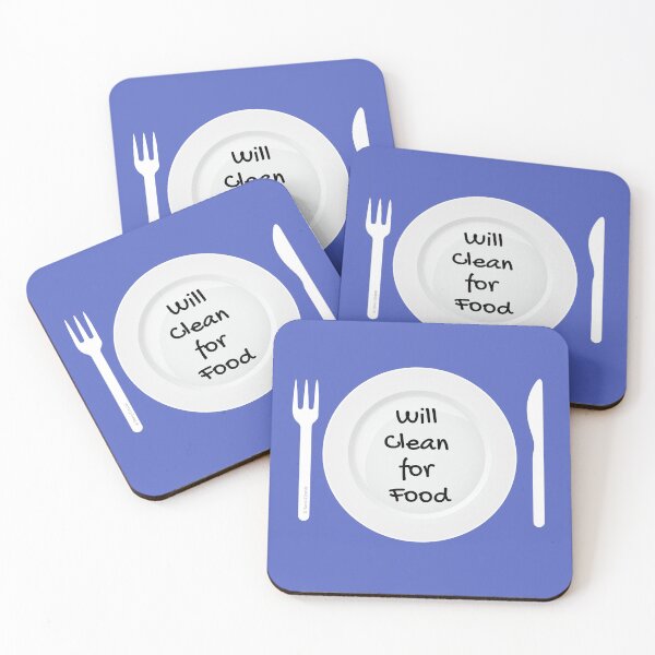 Item preview, Will Work For Food Funny House Cleaning Housework Design designed and sold by SavvyCleaner.