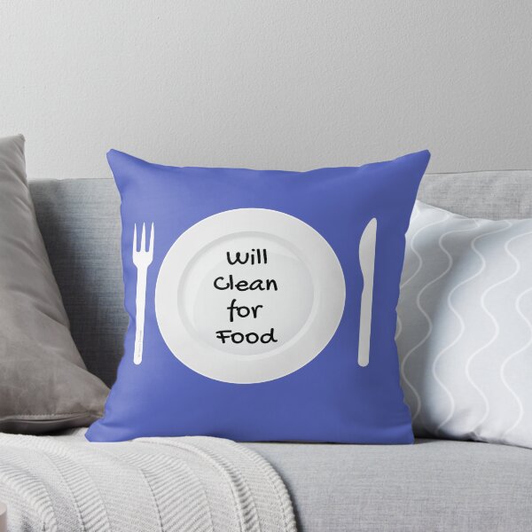 Item preview, Will Work For Food Funny House Cleaning Housework Design designed and sold by SavvyCleaner.
