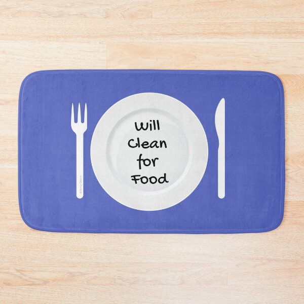 Item preview, Will Work For Food Funny House Cleaning Housework Design designed and sold by SavvyCleaner.