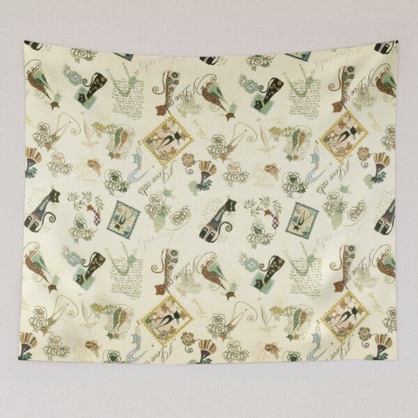 Item preview, Cats, stamps and flowers designed and sold by jwebmarket.