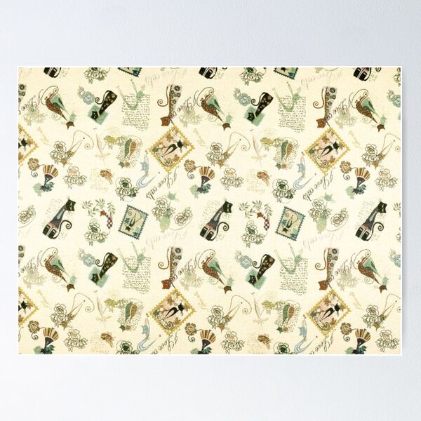 Item preview, Cats, stamps and flowers designed and sold by jwebmarket.