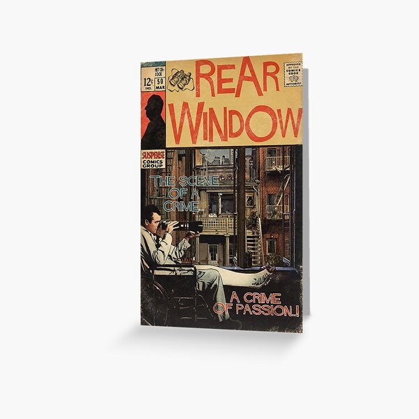 Item preview, Rear Window - Alfred Hitchcock Comic Book Fan Art designed and sold by FineArtofMK.