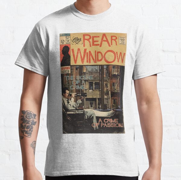 Fenêtre arrière - Alfred Hitchcock Comic Book Fan Art T-shirt classique