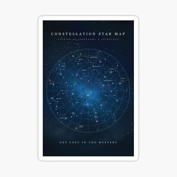 Constellation Star Map Sticker