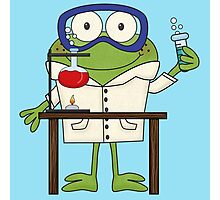 "Frog Doing Science Experiments in Laboratory" by peacockcards | Redbubble