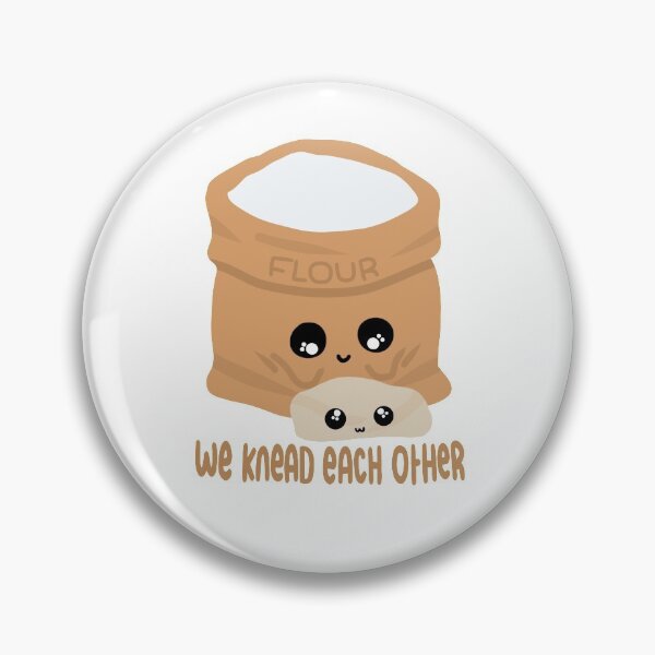 Item preview, We Knead Each Other - We Need Each Other - Food Pun designed and sold by GoodMoodFood.