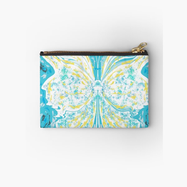 Item preview, Aqua and lemon butterfly design designed and sold by Diane Hunter Art.