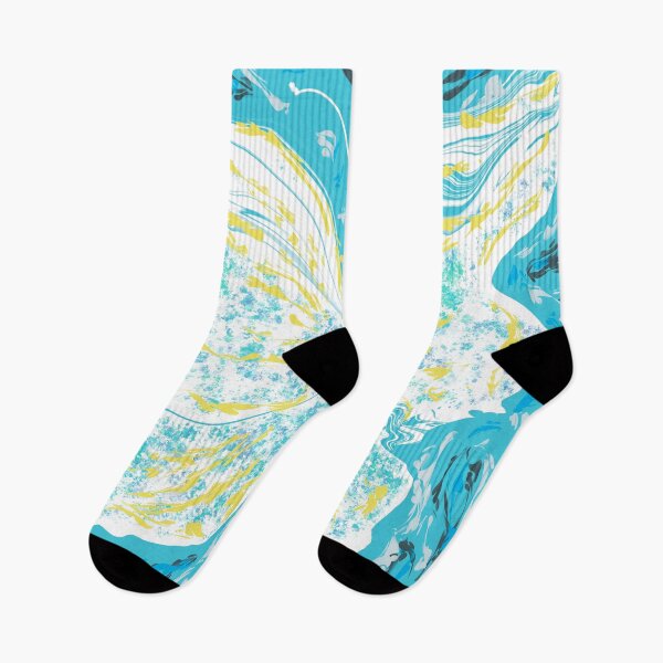 Item preview, Aqua and lemon butterfly design designed and sold by Diane Hunter Art.