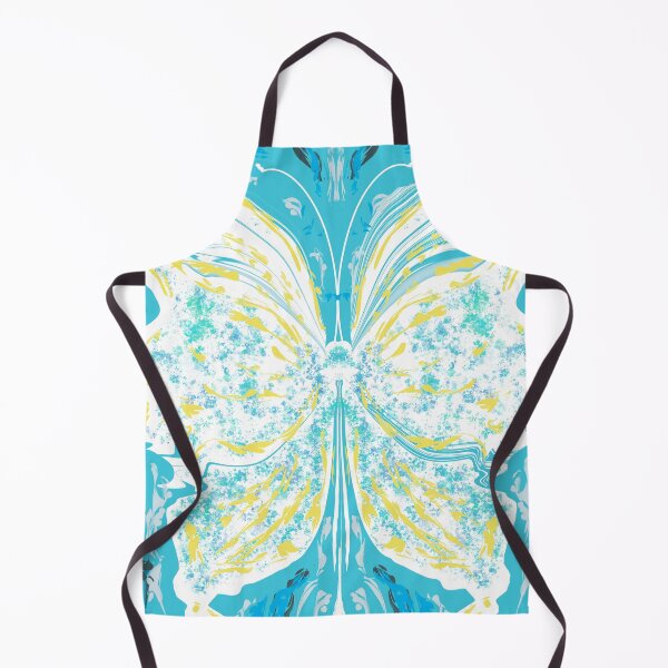 Item preview, Aqua and lemon butterfly design designed and sold by Diane Hunter Art.