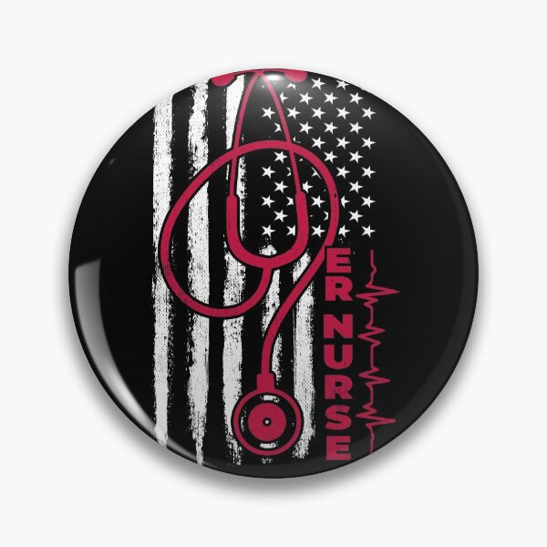 Item preview, ER Nurse Flag designed and sold by ReneeMichaelLLC.