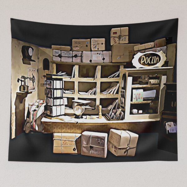 Item preview, Retro Post Office Scene designed and sold by Billgreen54.