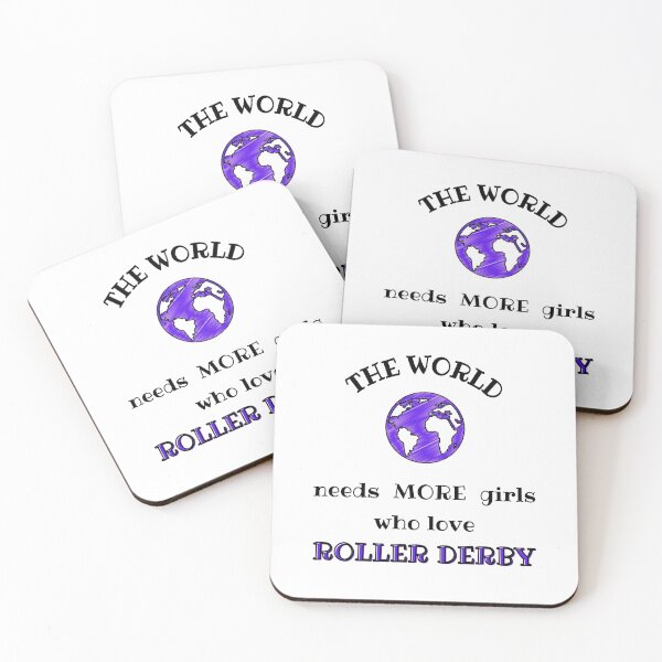 Item preview, The world needs more girls who love roller derby designed and sold by TheGreenGoat.