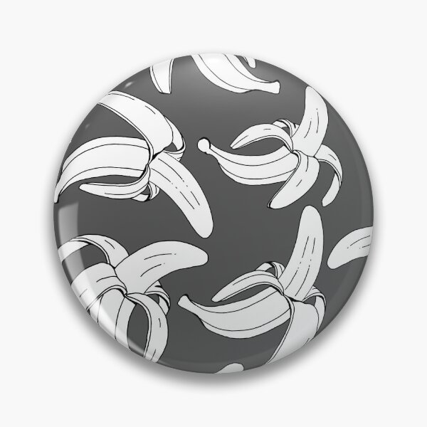 Item preview, Bananas Fruit Pattern Grey and White designed and sold by HotHibiscus.