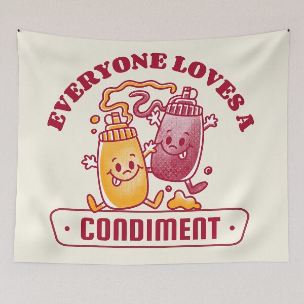 Item preview, Everyone Loves a Condiment | Fun Retro Food designed and sold by SLAG-Creative.