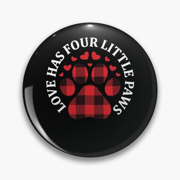 Item preview, Love has four little paws plaid valentine  designed and sold by TrendingTees4u.