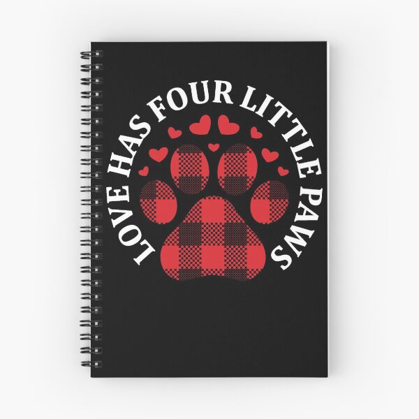 Item preview, Love has four little paws plaid valentine  designed and sold by TrendingTees4u.