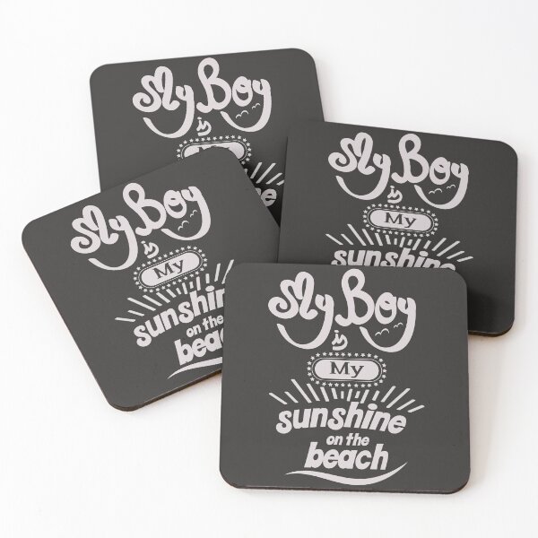 Item preview, My Boyfriend is my sunshine on the beach (white) designed and sold by Arteria Mix.