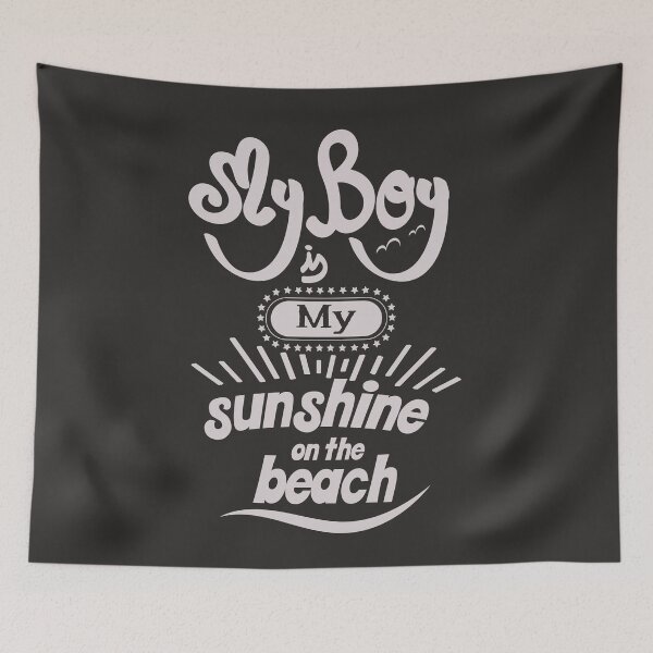Item preview, My Boyfriend is my sunshine on the beach (white) designed and sold by Arteria Mix.