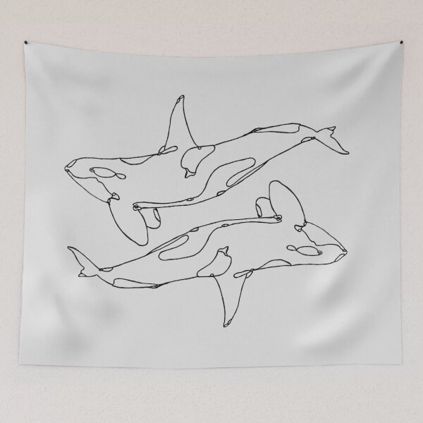 Item preview, Orca Line Art designed and sold by The Red Shop.