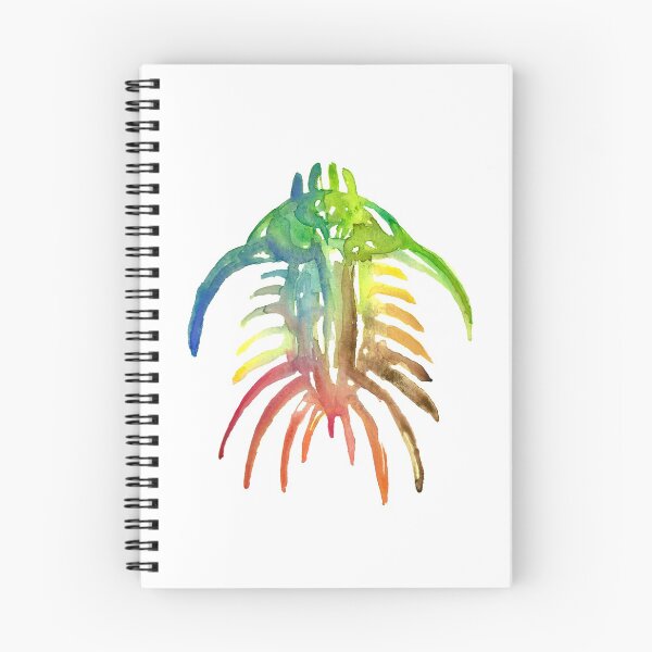 Item preview, Watercolor Fossil Trilobite II in Rainbow designed and sold by VivtheFish.