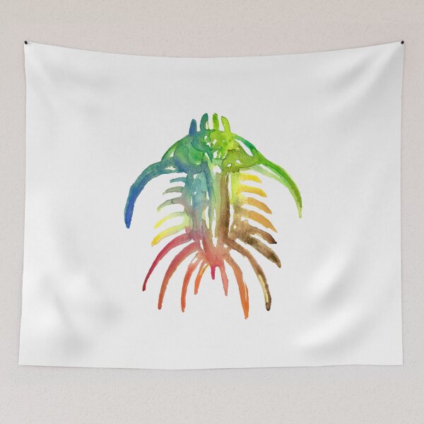 Item preview, Watercolor Fossil Trilobite II in Rainbow designed and sold by VivtheFish.
