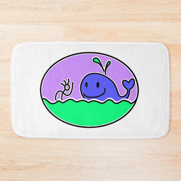 Item preview, whale hello - hello whale HOLA BALLENA (preppy whale) stickers Funny whale designed and sold by Francesc Xavier Carrera Güenaga.