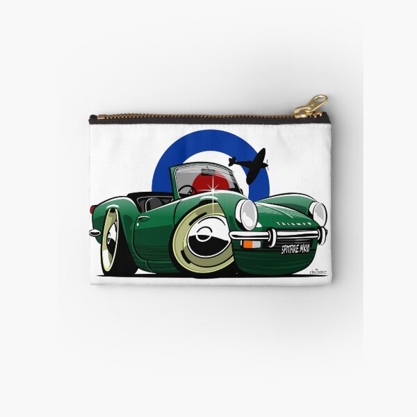 Item preview, Triumph Spitfire Mk III caricature green designed and sold by car2oonz.