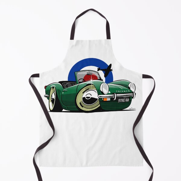 Item preview, Triumph Spitfire Mk III caricature green designed and sold by car2oonz.