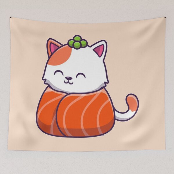 Item preview, Meow Salmon designed and sold by kawaiistudio.