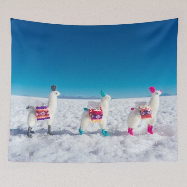 Item preview, Llamas on the Bolivia Salt Flats designed and sold by Carrie Lyman Photography.