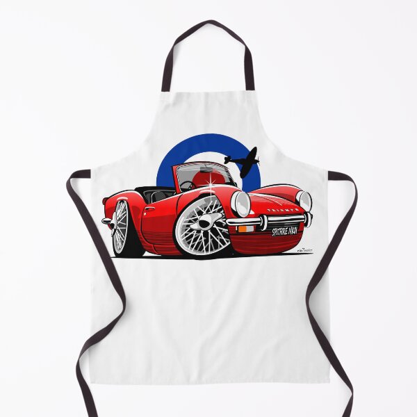 Item preview, Triumph Spitfire Mk III caricature red designed and sold by car2oonz.